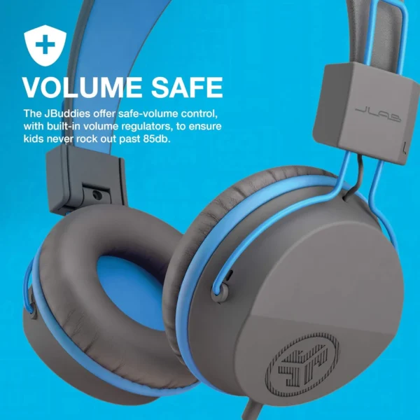 JLab JBuddies Studio On-Ear Kids Wired Headphones