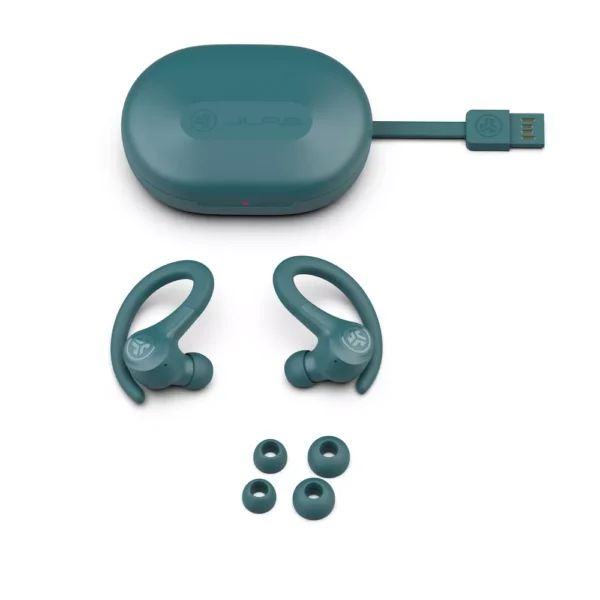 JLab Go Air Sport True Wireless Bluetooth Earbuds-Teal