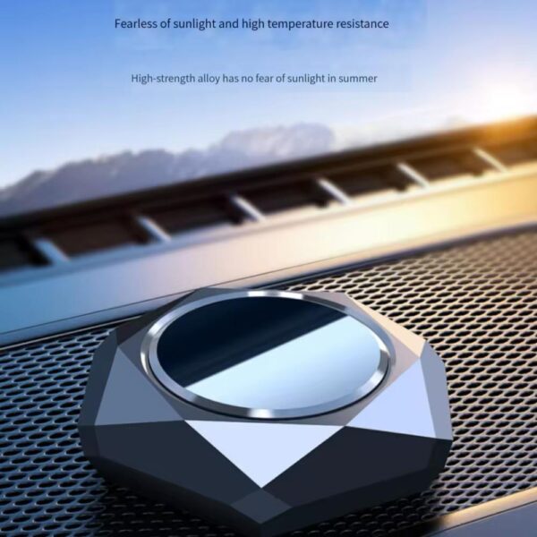 Luxury Car Aluminum Alloy Container Solid Aromatherapy Diffuser With 2 Refill