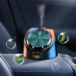 Modern Smart Portable Car diffuser With essential oil & Metal watch appearance.