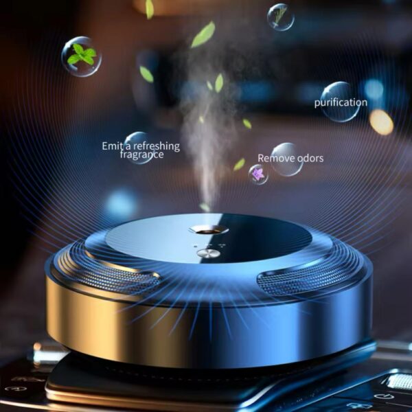 Luxury Portable Car Air Freshener Aroma Diffuser Aromatherapy with 3 Refill